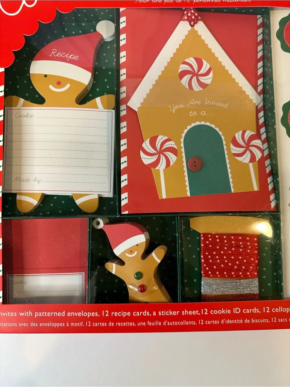 Meri Meri Cookie Exchange Kit - 12 Party Invite Holiday Set #2